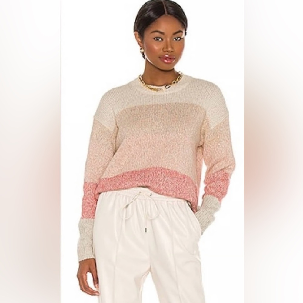 SPLENDID Multicolored Striped Crew Neck Long Sleeve Pullover XL